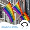 PATIKIL Flagpole Retainer Ring Flag Pole Accessories, Flag Beaded Mount