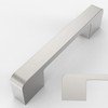 Amerdeco 10 Pack Brushed Satin Nickel Cabinet Pulls 3.75 Inch(96MM)