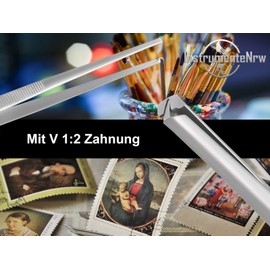 Professional Tweezers Straight 10.5 cm to 60 cm with Inner Teeth (13 cm)