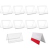 Acrylic 10 Pack Table Name Badges 9x6cm Clear Acrylic Label