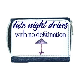 Late Night Drives with No Destination Night Owl Statement Stylish Ladies Purse
