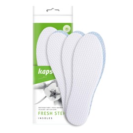 Ultra Fresh Deodorizing Shoe Insoles Inserts with Micro Capsules, Odour Eating Shoe Soles, Dermatologically Tested, No Allergens, 3 Pair Pack, Made in Europe, Kaps Fresh Step (41-43 EUR / 7-9 M UK)
