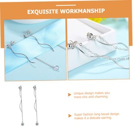 TOVINANNA Pair Long Tassel Earrings Stylish Girl Earrings for Women Dangler Fashion Ear Jewelry