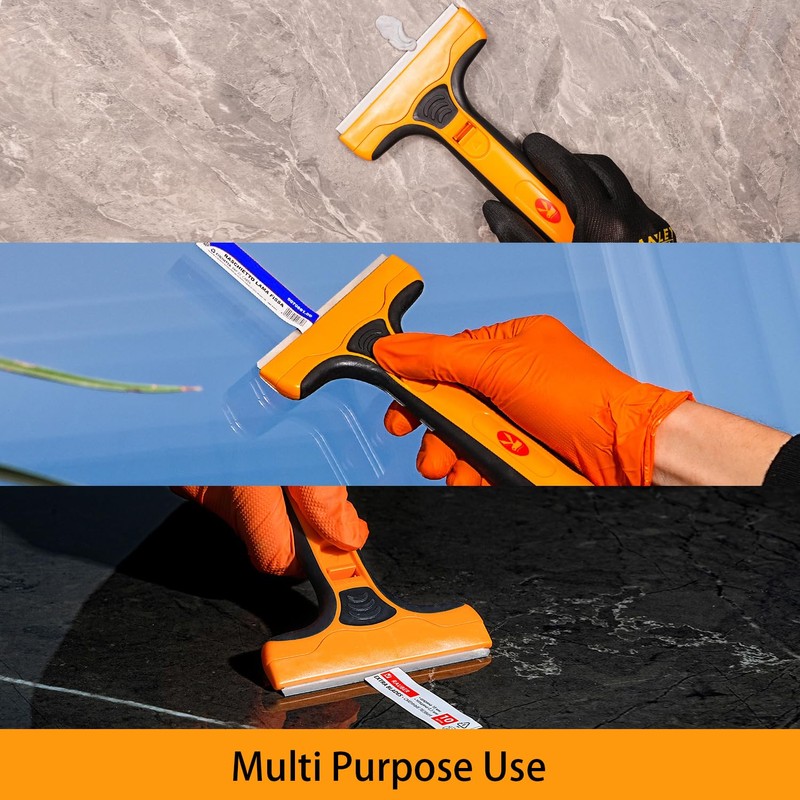 Wide Razor Blade Scraper Tool with 5pcs Extra Replacement SK5