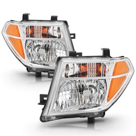 ACANII - For 2005-2008 Nissan Frontier 05-07 Pathfinder Factory Style Headlights Headlamps Chrome Housing Left+Right