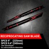 CSOOM 10-Piece Reciprocating Saw Blades Set, 240 mm Length -
