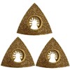 3 Pack - 78mm Carbide Rasp Multi Tool Blades Cutter