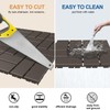 Goovilla Plastic Interlocking Deck Tiles, 9 Pack Outdoor Patio Flooring,