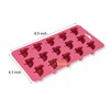Fewo 15-Cavity Flamingo Ice Cube Tray, Food-grade Silicone Mold for