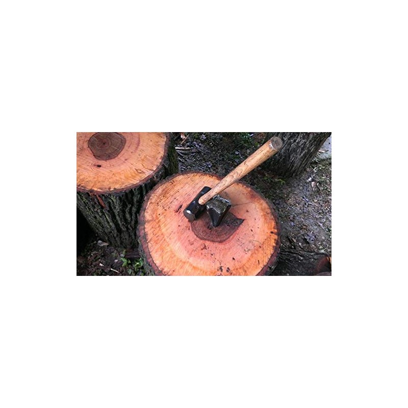Edward Tools Diamond Wood Splitting Wedge - 4 LB Steel