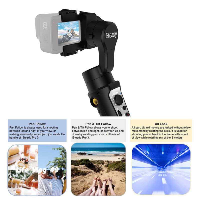 hohem iSteady Pro 3 Handheld 3-Axis WiFi Action Camera Gimbal