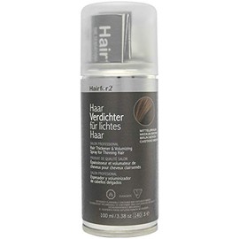Hairfor2 Haarverdichtungsspray gegen lichtes Haar | Haarpuder | Streuhaar | HaarauffÃ¼ller | Haarausfall | Haarverdichter (100ml) (mittelbraun)