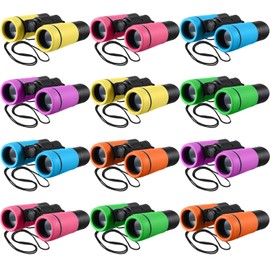 Yunsailing 12 Pcs Binoculars Shock Proof Educational Learning Folding Small Telescope Hunting Bird Watching Camping Outdoor