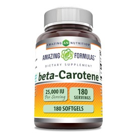 amazing nutrition Amazing Formulas Beta Carotene 25000 IU 180 Softgel