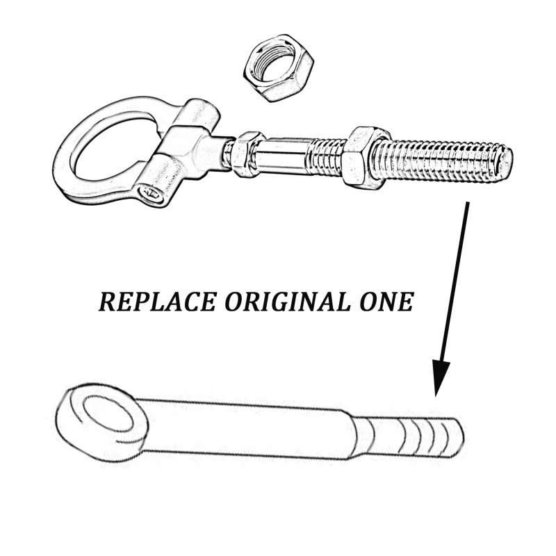 XRMXF Red Folding Tow Hook Fits for Chevy Camaro 2010-2015