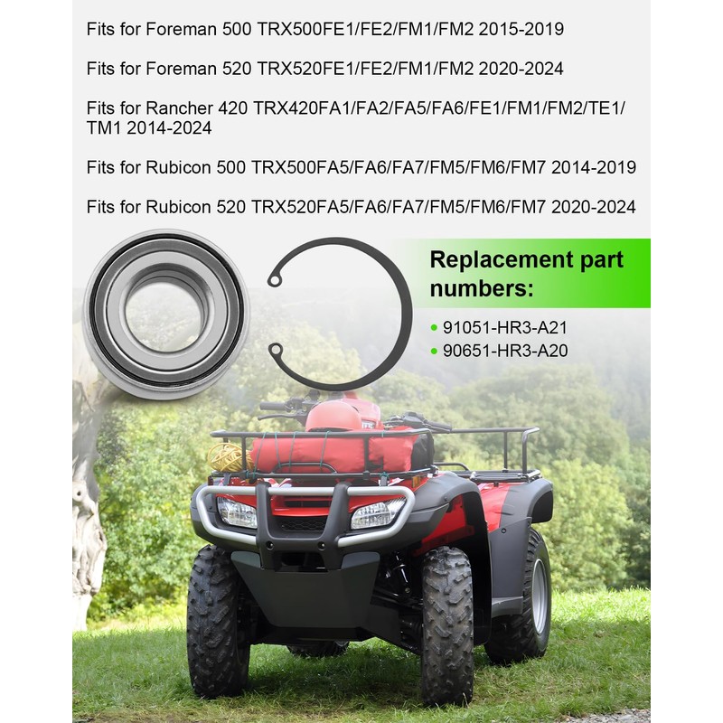 91051-HR3-A21 Front Heavy Duty Wheel Bearing Kit Fit for Honda