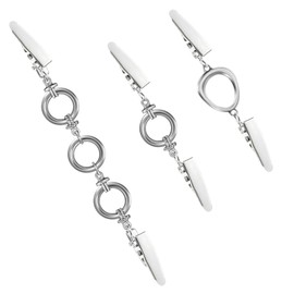 Pack of 3 Vintage Cardigan Clips, 82/85/120 mm Pullover Clips, Metal Cardigan Clip, Vintage Creative Cardigan Clip, Collar Closure Scarf Clips, Scarf Clips for Men and Women (3 Styles), Metal
