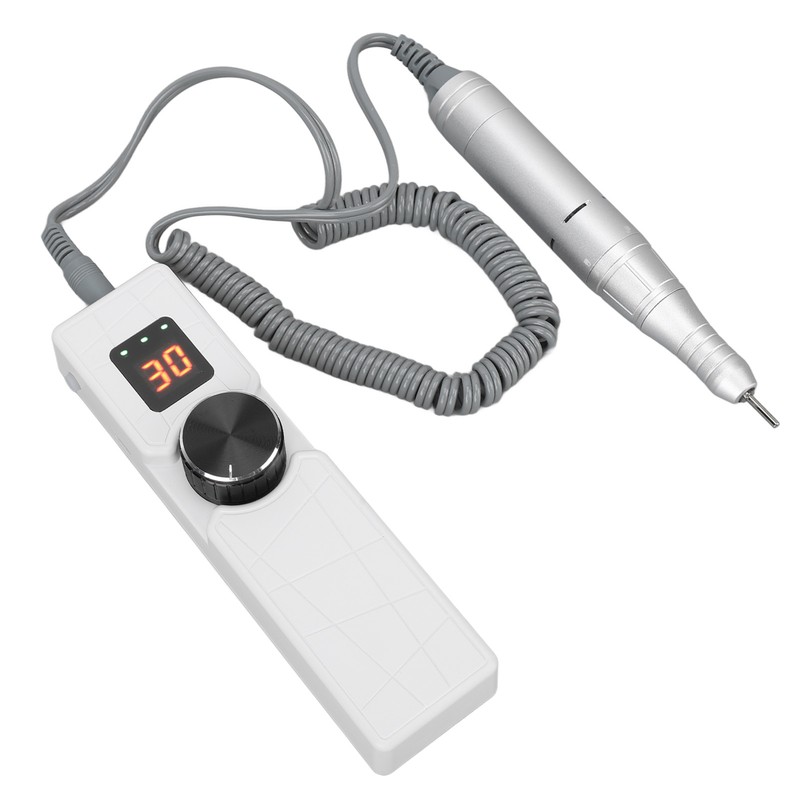 LCD Nail Drill Machine Portable USB Charging Adjustable Electric Nail
