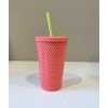 Starbucks 2022 Summer Dragon Fruit 16oz Cold Cup Studded Tumbler