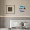 Glass Beach Wall Clocks Battery Operated 16 Inches or Larger
