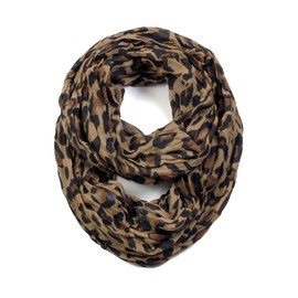 Leopard Infinity Scarves (Brown)