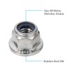 M8-1.25 Flange Nylon Insert Lock Nuts Flanged Locknuts, DIN 6926,