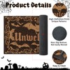 Halloween Unwelcome Door Mat, Gothic Dark Bat Doormat Indoor Outdoor