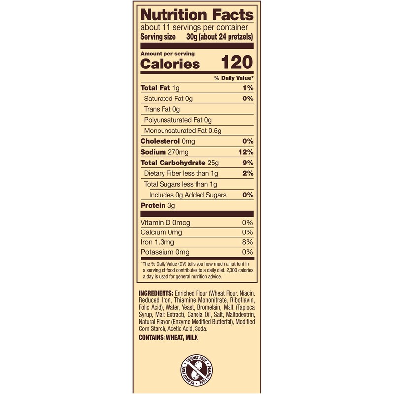 Snyder's of Hanover Pretzels, Butter Snaps, 12 Ounce (Pack of