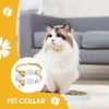 LFCFBH 2 PCS Soft Cat Collar with Bell, Adjustable Flower
