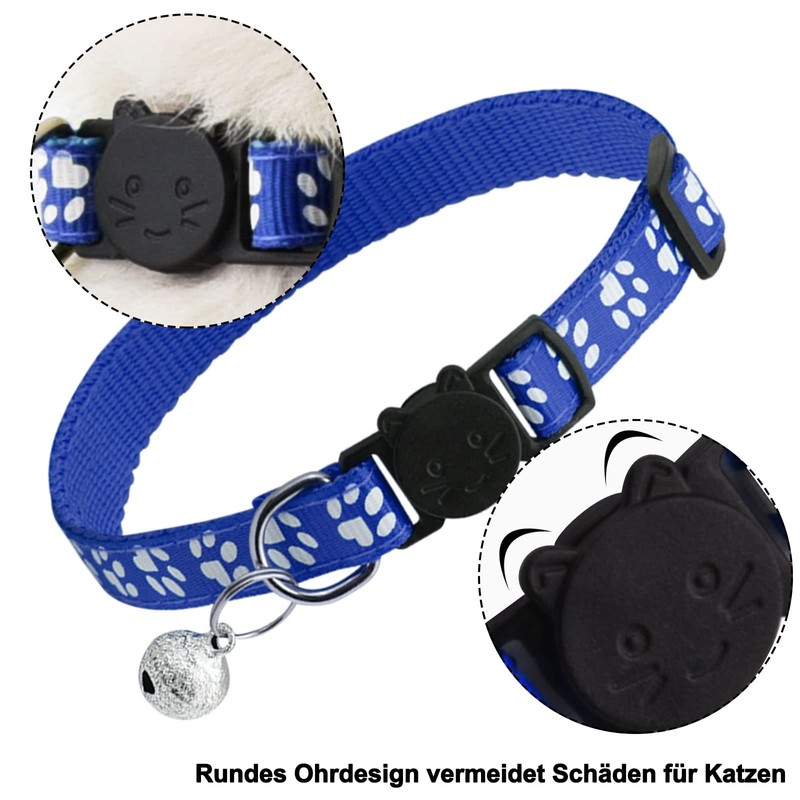 onebarleycorn Cat Collar, Cat Collars with Safety Clasp, Cat Collars