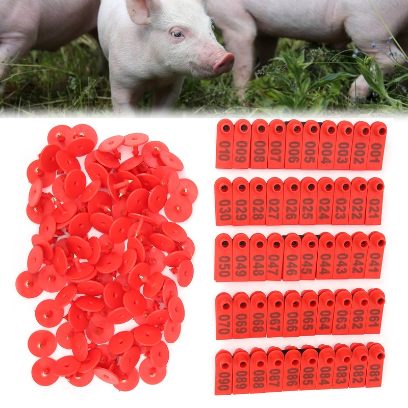 Pig Cattle and Sheep Ear Tag Farm Animal Indentification Card