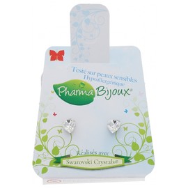 Farma Bijoux Pharma Bijoux Hypoallergenic Earrings Crystal Hearts 5 mm