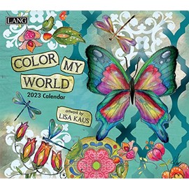LANG Calendario de pared de color my world 2023
