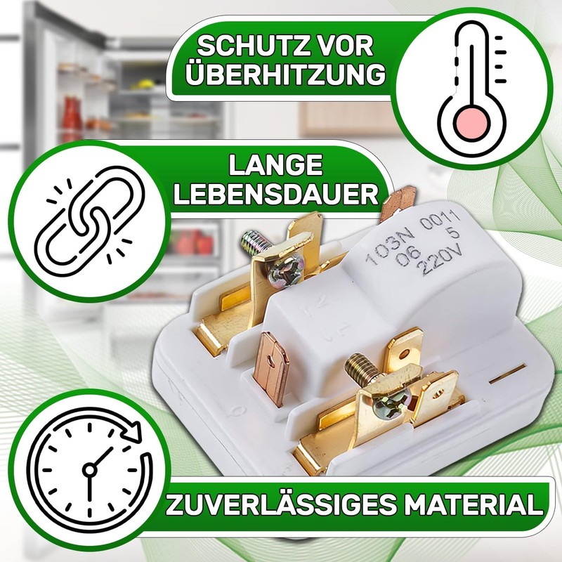 Relay 220V 50/60Hz for Motor Protection Compressor for Fridge with