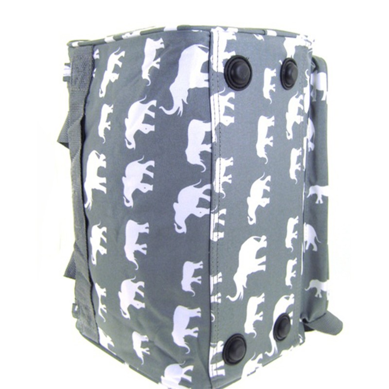 Small 13 Inch Elephant Print Duffel Bag Great for a