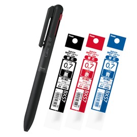 Pentel AMZ-BXAC37AST 3 Color Ballpoint Pen Body Refill Set, Calme, 0.7mm, Black