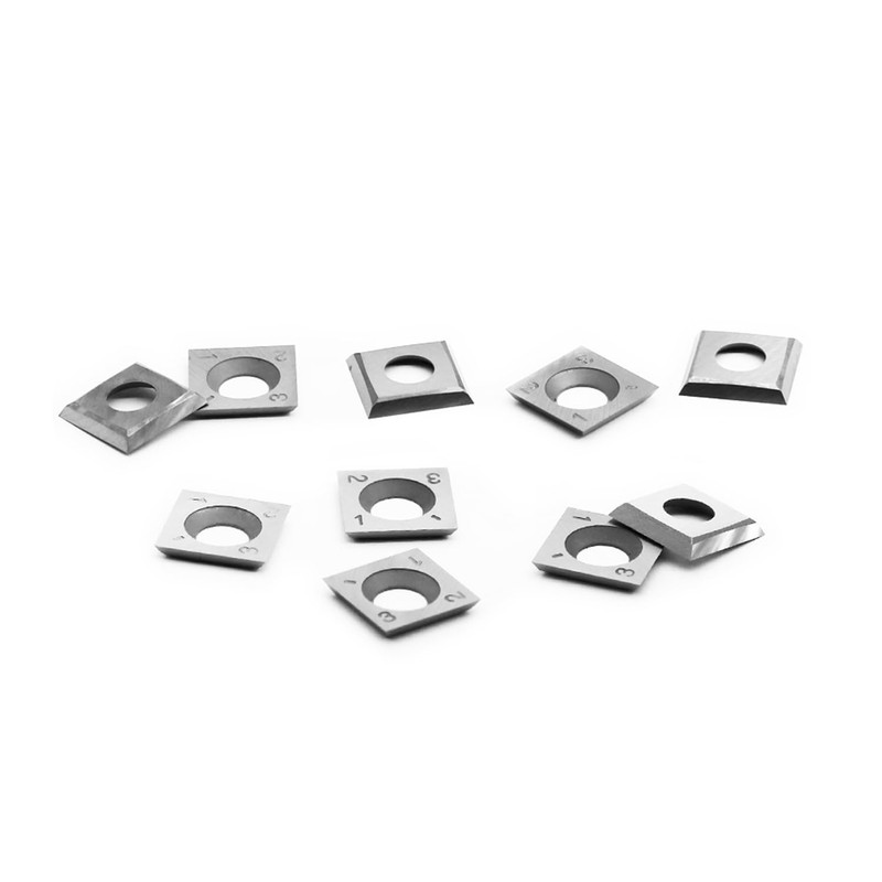 14mm Square Carbide Inserts Cutters Knives Blades 14×14×2.0mm-30°for Woodworking Spiral/Helical