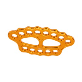 Perfeclan Climbing Rigging Plate,Aluminum Alloy,Sturdy,for Even Load Portable 15 Holes 45kN for Climbing Backyard Ziplining Outdoor