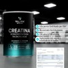 VALARA Creatina Monohidratada Máxima Pureza Sin Sabor Sin Azúcar (1kg)