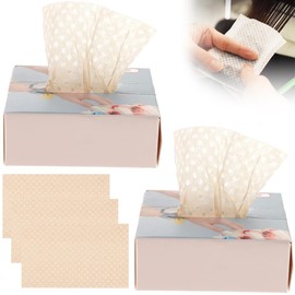 Perm Paper, Hair Perm Paper, Set of 2, Barber Paper, Hair Perm Paper, Disposable Hair Perm Paper, Mesh Design, Uniform Heat Dissipation, Pull-Out Perm Paper, Convenient to Save Time, Absorbent, Perm