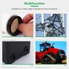 EASYEAH 3/8"(11mm) Black Snap-in Knockout Insulating Bushing Grommets, Plastic Cable