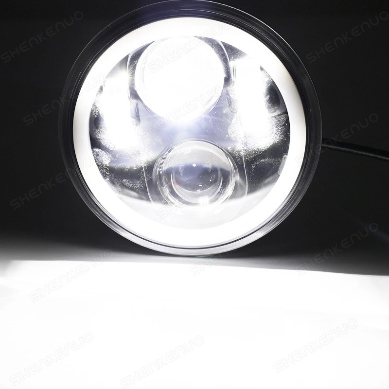 SHENKENUO 5-3/4 5.75" Motorcycle LED Projector Headlight for Honda Shadow