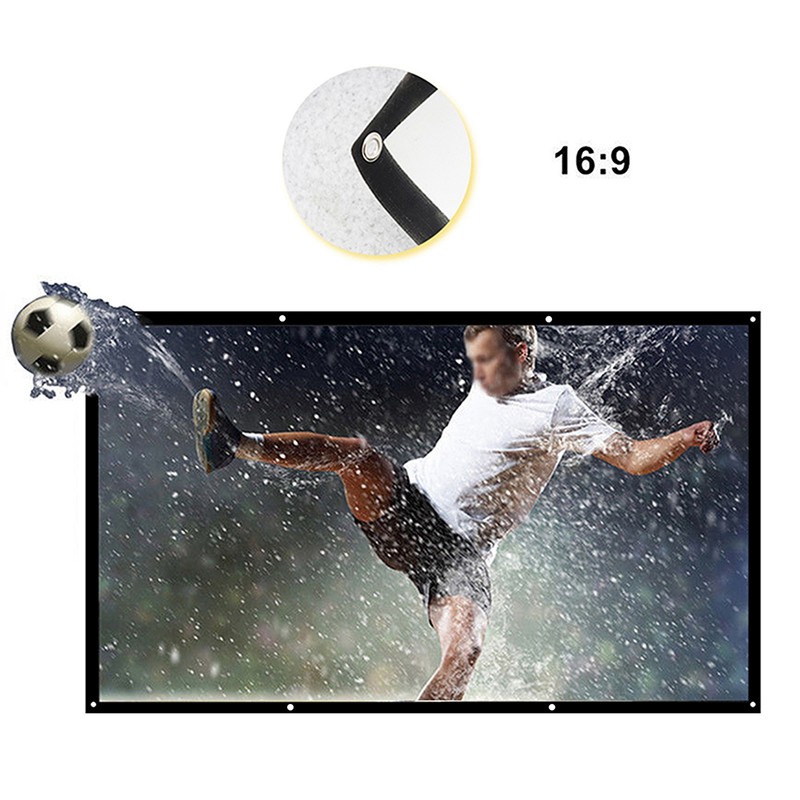 120-inch 16:9 Projector Screen Portable HD Projection Screen Foldable Wall