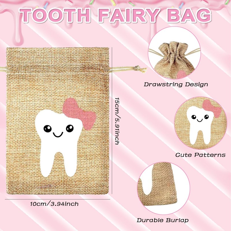 3D Carved Tooth Fairy Pillow Box Tooth Fairy Set for