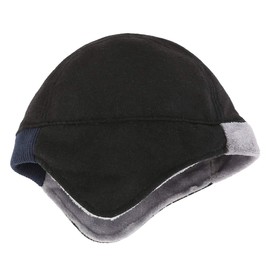 Magracy Men's Warm Fleece Lined Earflap Beanie Windproof Skull Cap Winter Ski Hat Black