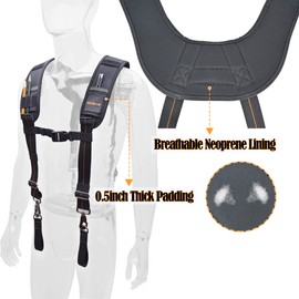 WELKINLAND Tool belt suspenders for men, Nail bag suspenders, Tool bag construction suspenders carpenter