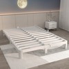 ITIMIDI 6 Inch White Full Size Bed Frame, Platform Bed