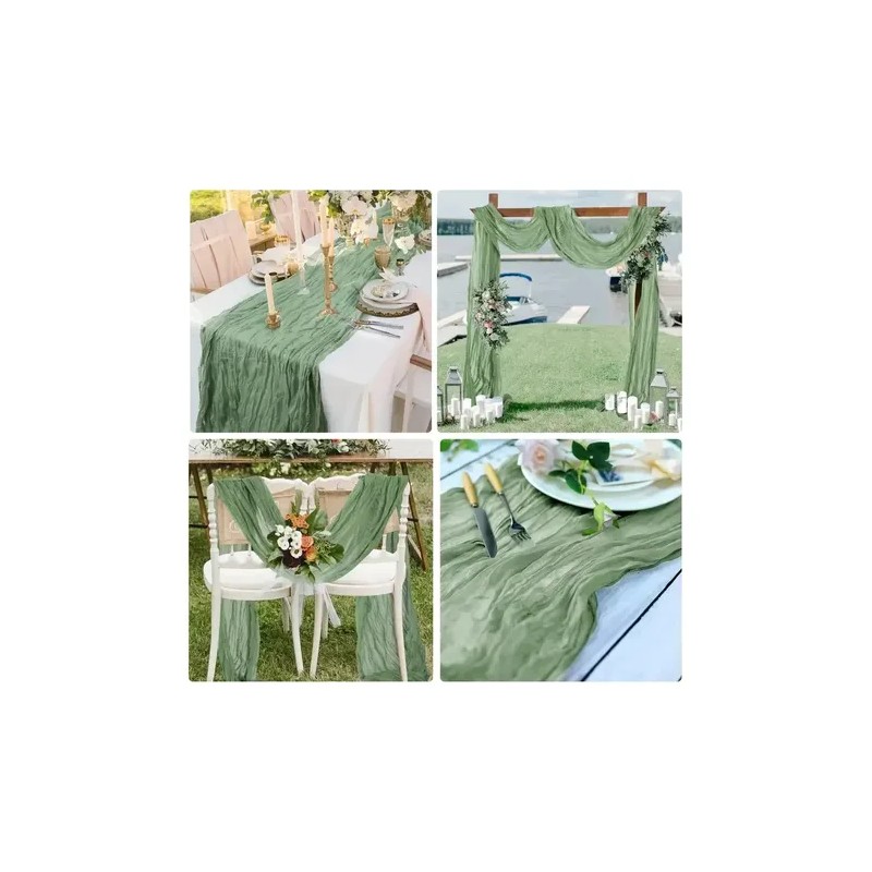 Caminos De Mesa Gasa Elegante Boho Decoración De Mesa Y