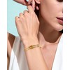 Desnuage Double Layer Open Bracelet with Knot Design for Women