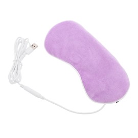 OHPHCALL 1 Set Hot Eye Mask Heating Pad Facial Mask Eye Masks Eyepatches Eye Shadow Sleep Mask Nap Eye Mask Eye Cover Warm Compress for Eyes Heating Mask for Eyes Crystal Flannelette Purple